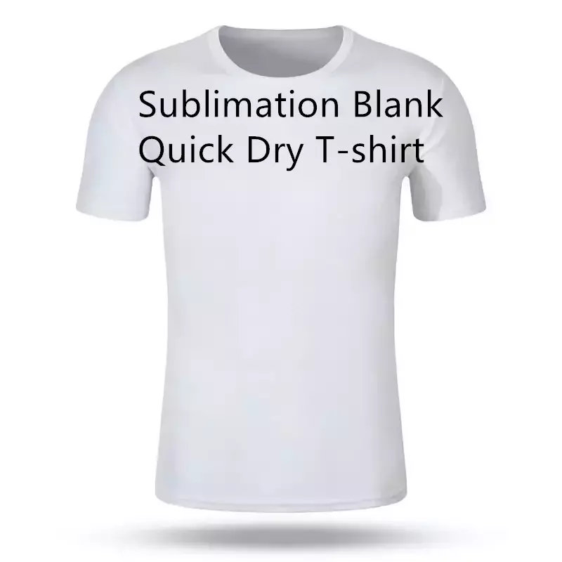 Poliester Solf dotykowy sublimacyjny biały t-shirt letni mężczyzna z okrągłym dekoltem z krótkim rękawem t-shirt odzież sportowa dla dzieci dorosłych
