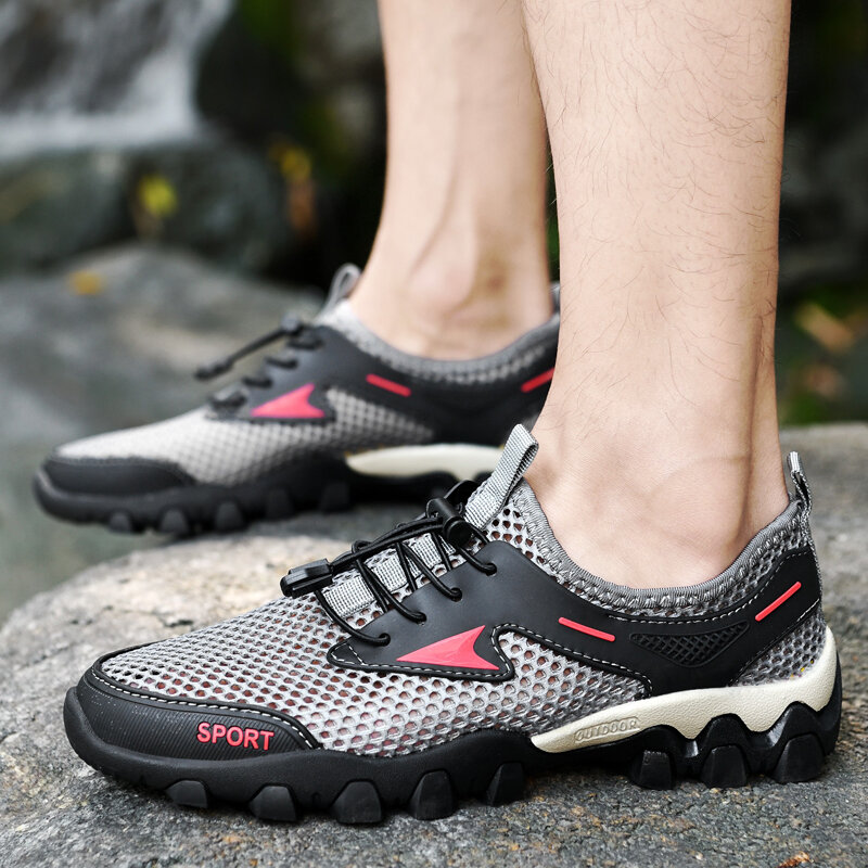 Sports shoes men's summer 2024 new casual shoes non-slip hiking mountain wading outdoor fashion casual shoes
