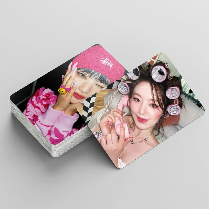 55pcs/set KPOP (G) I-DLE NEW Album Card I Feel Small Card GIDLE Ye Shuhua MINNIE HD Printed Photo Card Lomo Card Fans Gift