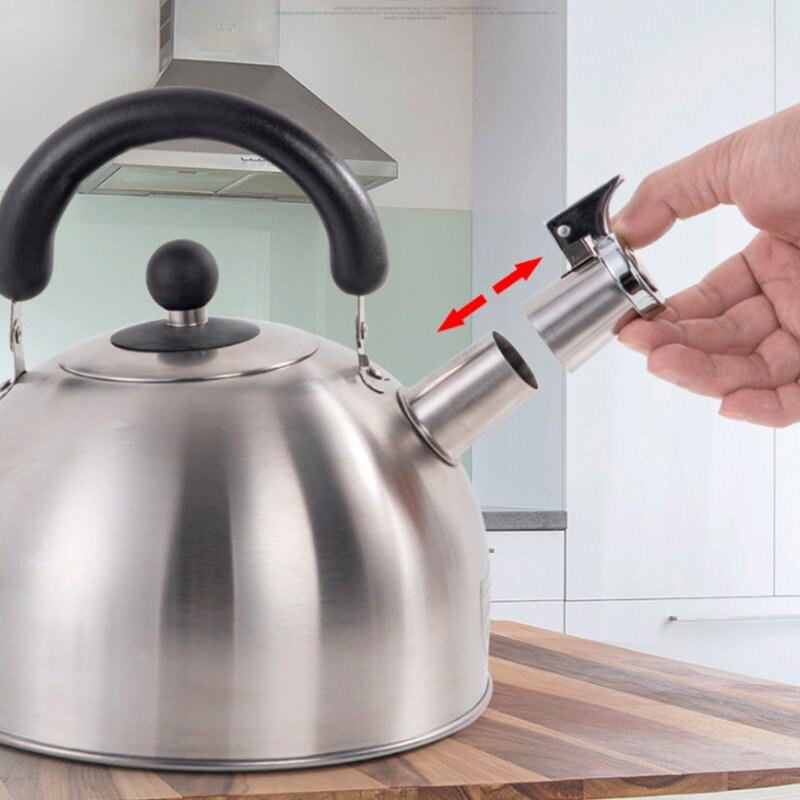 Kettle Spout Whistle Nozzle Stainless Steel Kettle Spout Teakettle Nozzle Water Boiling Kettle Replacement Accessory