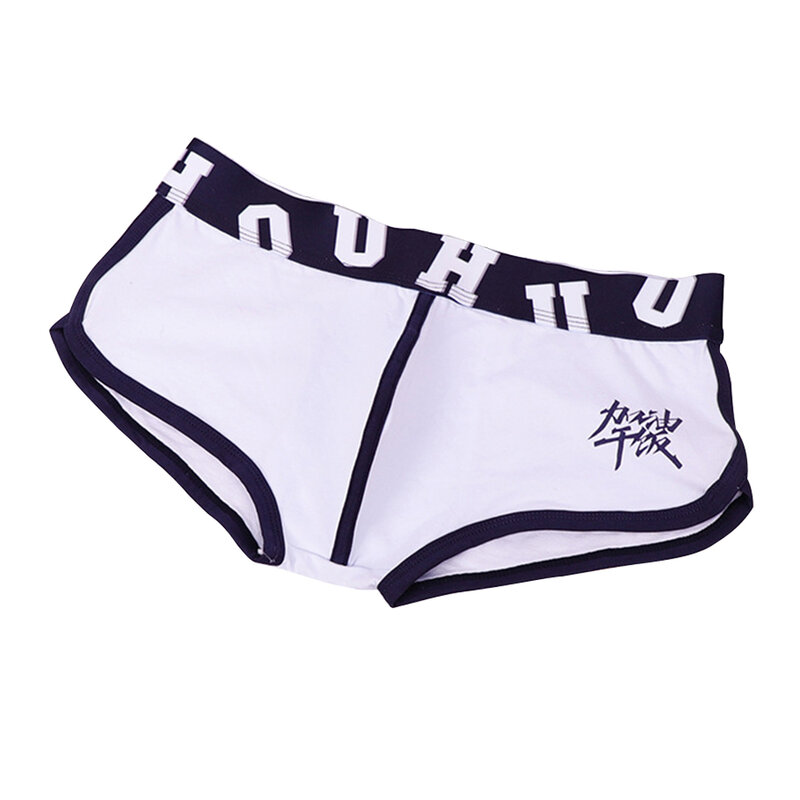 Boxers masculinos de algodão respirável, roupa interior casual, boxers estampados, calção esportiva, calcinha plus size, bolsa de banho, nova moda