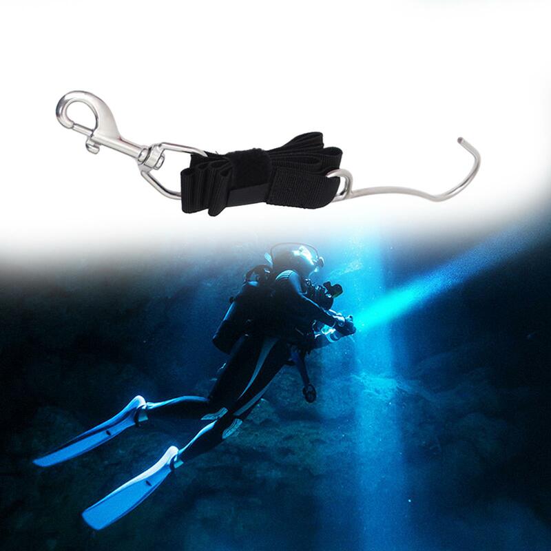 Diving Reef with Line and Clip Heavy Duty Diving Reef Hook Stainless Steel Reef