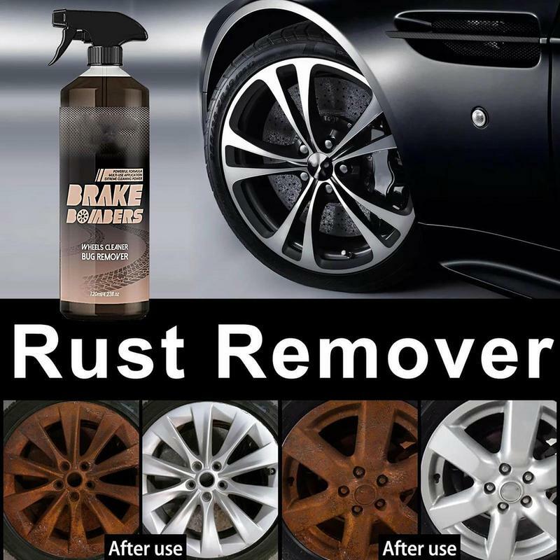 Wheel Rim Cleaner 120ml Powerful Rim And Brake Buster Spray Automotive Wheel Care To Removes Brake Dust Oil Dirt Suitable For