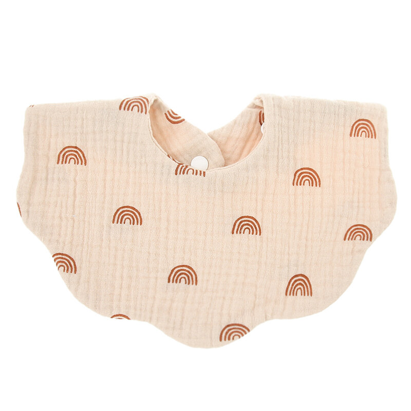 Cotton Soft Baby Print Bibs Solid Color Infant Bib Newborn Burp Cloths Bandana Scarf for Kids Boy Girls Feeding Saliva Towel