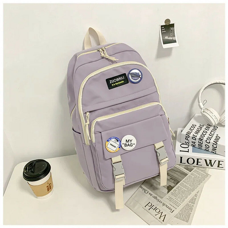 Fashion Backpack New Style Harajuku Style Senior Schoolbag Kids Bag Plecak School Bags Mochila Escolar Girl Backpack Book Bag