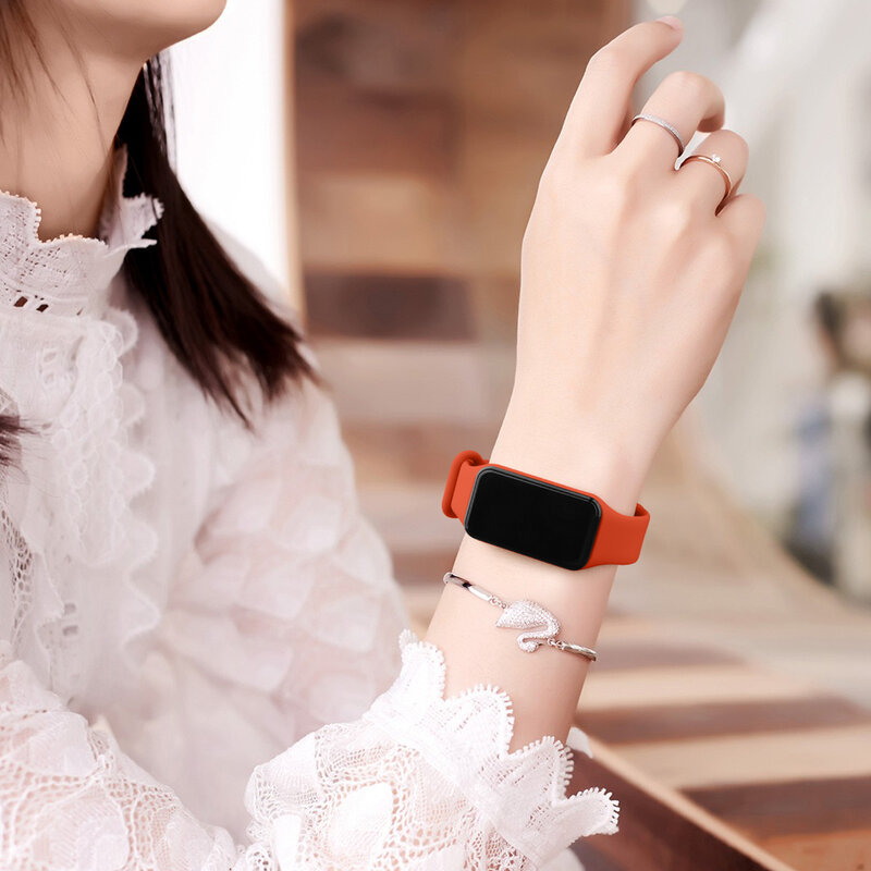 Miękki pasek TPU do Xiaomi Redmi Band 2 pasek Smart Watchband sportowy zamiennik do Xiaomi Redmi Band 2 bransoletka Correa