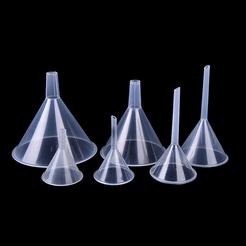 Entonnoir de transfert de parfum de laboratoire, mini filtre en plastique blanc transparent, 1/2 ", 60ml, 1 pièce