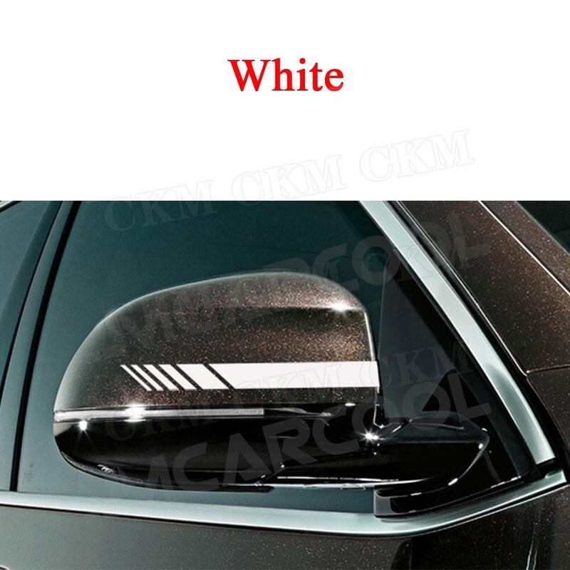 2 pçs adesivo de carro espelho retrovisor lateral decalque listra corpo do veículo guarnição adesivo exterior decoração do corpo acessórios do carro