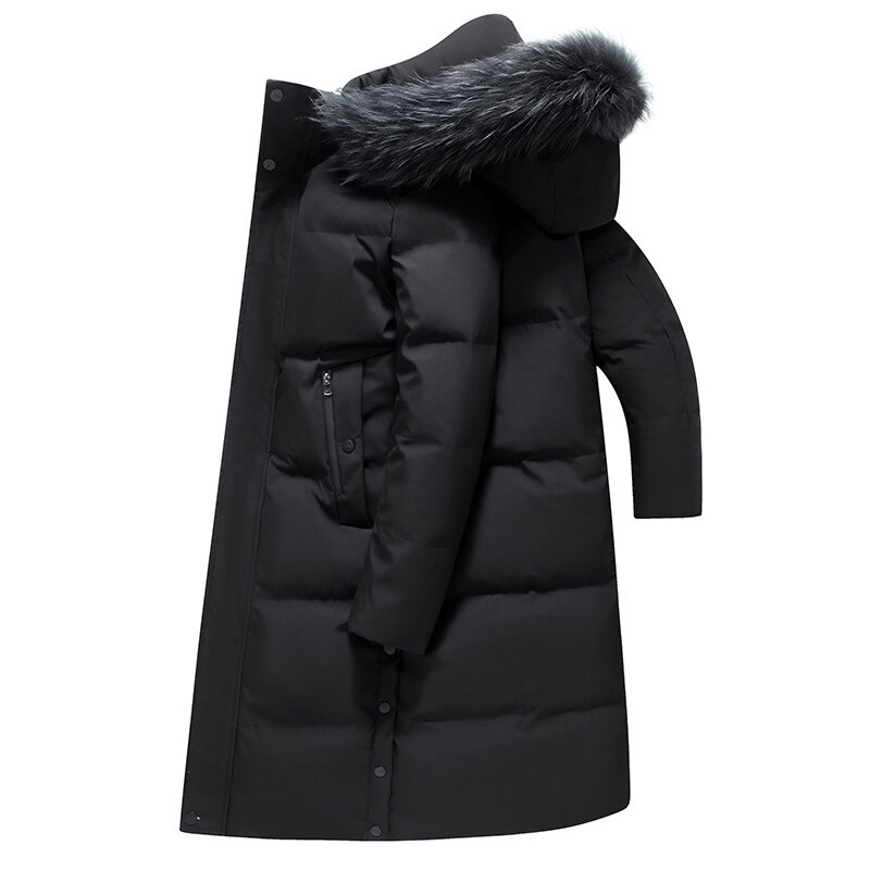 남성용 롱 다운 재킷, 남성용 덕다운 재킷, 남성용 파카 오버코트, 패딩 콜드 의류, 깃털, 겨울 코트