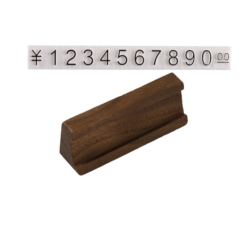Base de madera, marco básico de madera, carta de precios, Kit combinado, Cubo de precio, exposición ajustable