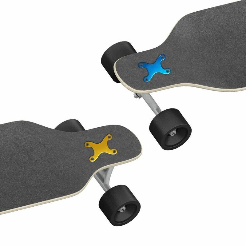 Tahan lama Anti tenggelam Gasket pelindung Skateboard aksesoris Metal Gasket Deck Gasket empat roda geser piring