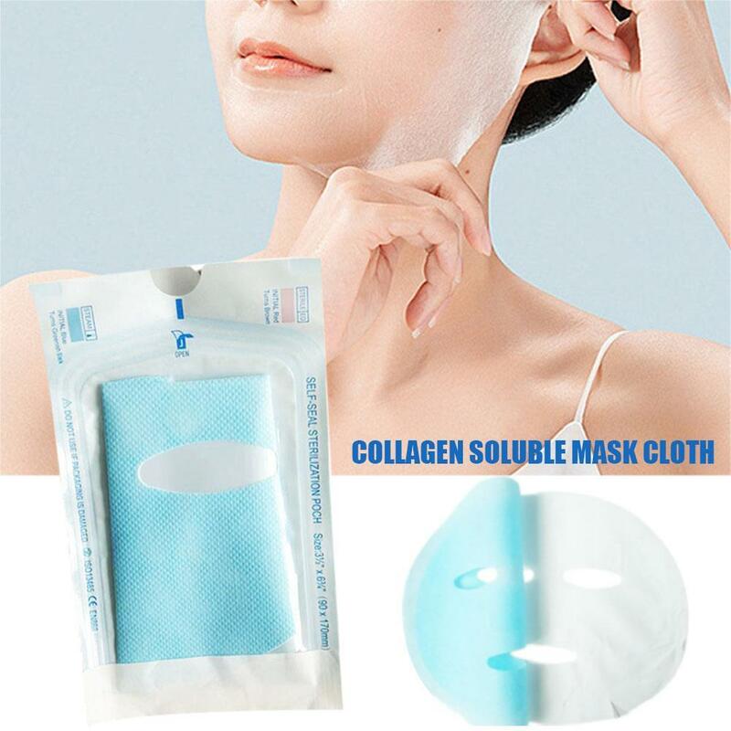 Ultra-Thin Nano Collagen Soluble Mask Cloth Portable Travel Non-woven Face Mask Skin Care Cotton Wrapped Masks Paper