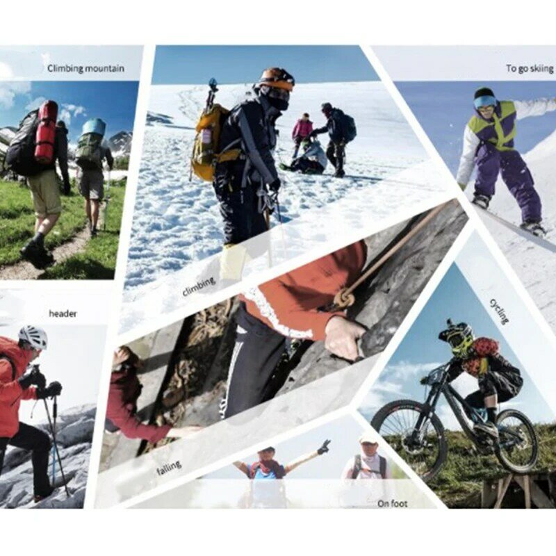 Luvas de esqui à prova de vento para ciclismo, Anti-Freeze Hand Guard Cover, Velo grosso, Quente, Caminhada ao ar livre, Inverno