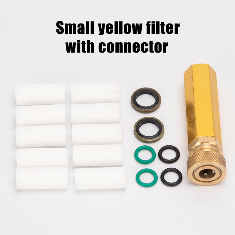 PCP Paintball Tangan Pompa Air-Oil Separator Gratis Filter 300bar 4500psi dengan M10x1 Quick Coupler Socket