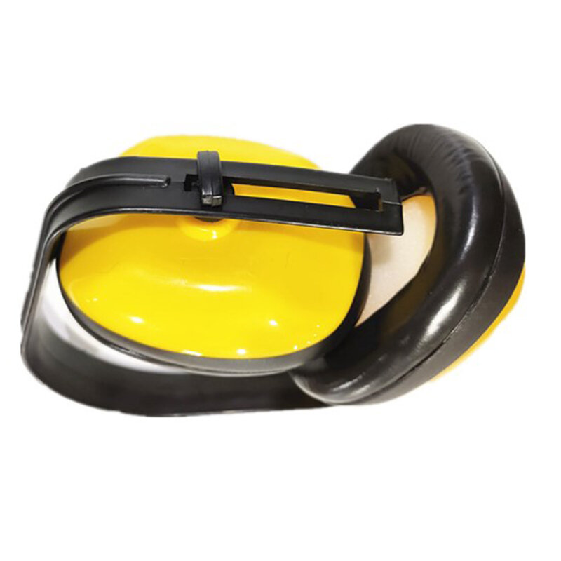 귀 보호대 플라스틱 충격 방지 헤드폰, 소음 감소 방음 귀마개, 사냥용 노란색 청력 보호, 1 개
