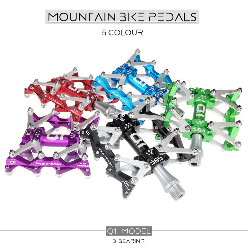 2023neues Mountainbike-Pedal 3-lagiges Pedal aus Aluminium legierung, rutsch festes Nagel fahrrad pedal