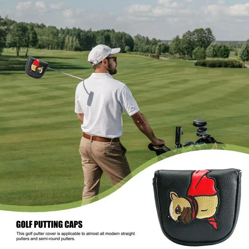 Golf Head Covers Waterdichte Golf Putter Headcover Met Magnetische Sluiting Franse Bulldog Putter Mallet Golf Club Hoofdbeschermer