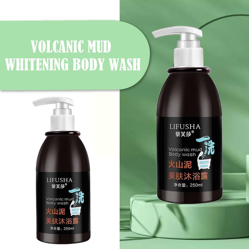 Volcanic Mud Whitening Shower Gels Whole Body Wash 250ml Whitening Care Shower Clean Body Wash Fast Skin K6K1