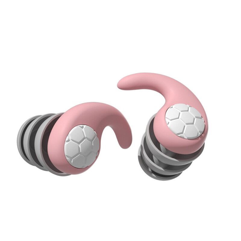 Bouchons d'oreille de natation à réduction de bruit, protecteur d'oreille, blocage du son, étanche, trois couches, silicone souple