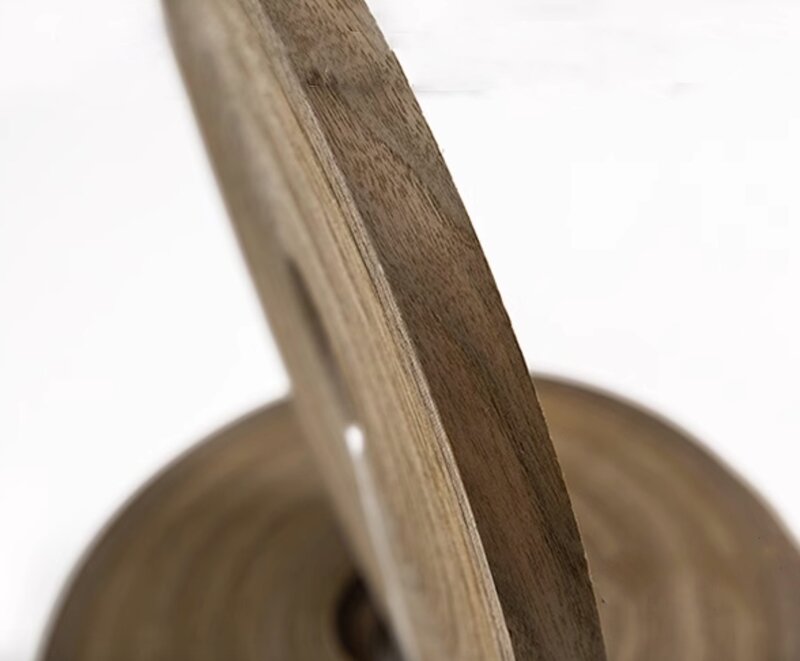천연 블랙 월넛 원목 가장자리 밴딩 목재 베니어 롤러, 길이: 100m, 너비: 20mm, 두께: 0.5mm
