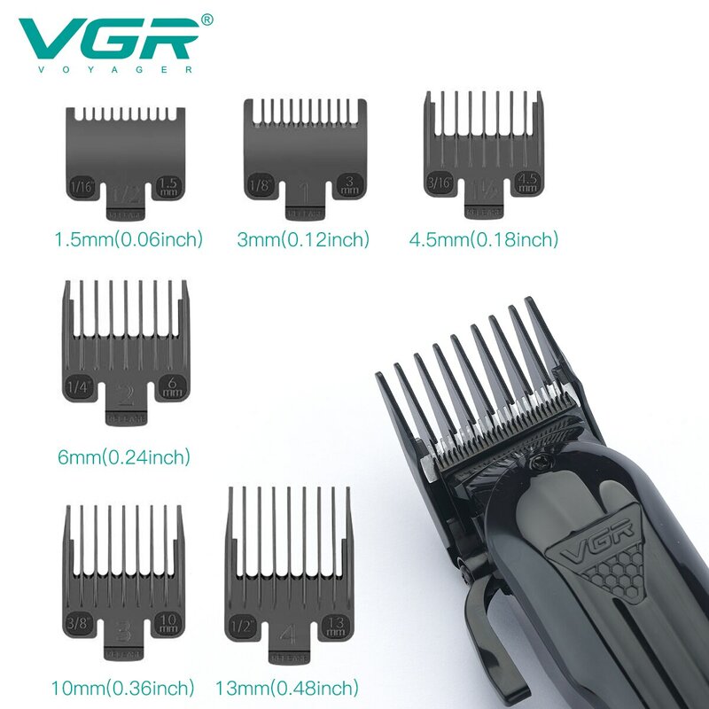 Vgr tóc Clipper Tóc Chuyên Nghiệp Máy cắt tóc tóc tông đơ có thể điều chỉnh không dây sạc V 282