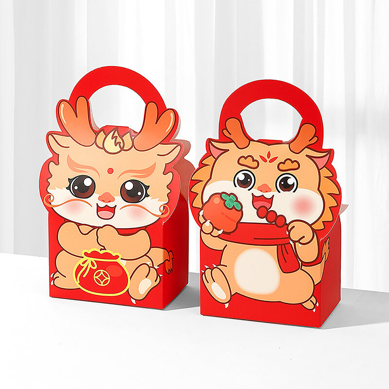 Chinese New Year Cookies Box For Pastry Cake Chocolate Mooncake Gift Packaging Spring Festival Party