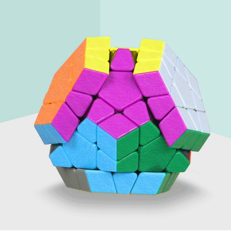 Shengshou Megaminxeds magiczna kostka Puzzle do układania na czas kostka naklejki mniej antystresowe zabawki profesjonalne 12 stron kostka na prezent dla dzieci