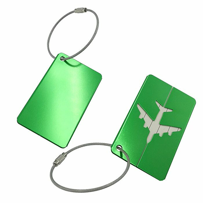 Etiquetas de Metal simples para equipaje para hombre y mujer, etiqueta de nombre para dentistas, accesorios de viaje para avión de vacaciones, aleación de aluminio, 1 piezas