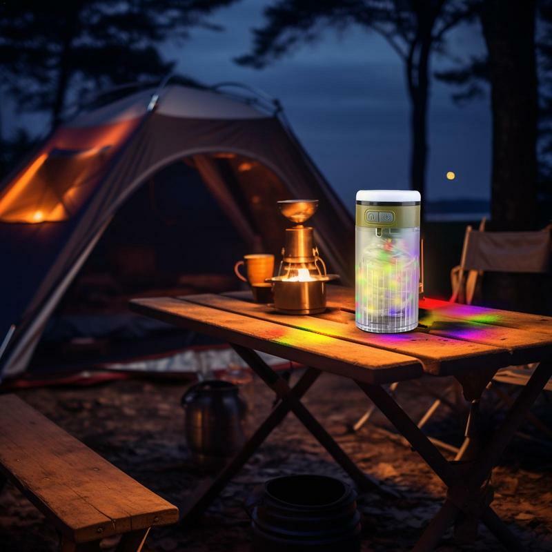 Zelt Lichterketten 32,8 Fuß Outdoor Lichterketten langlebige wasserfeste tragbare wiederauf ladbare RV Lichterketten für Camping