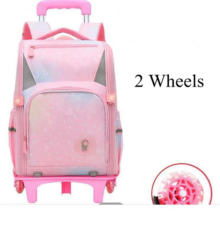 Mochila escolar con ruedas para niños y niñas, morral escolar con ruedas, para escuela primaria