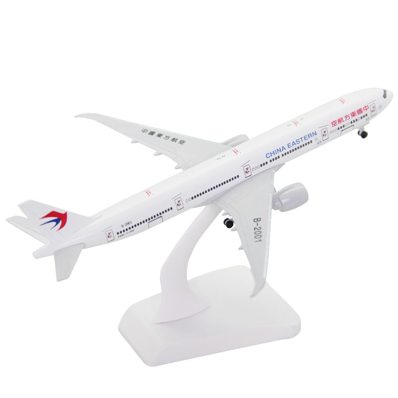 Liga e plástico modelo do jato do passageiro, Diecast 1:400 Escala, China Eastern Airlines, Coleção do presente do brinquedo, Aviação Civil, B777-300ER