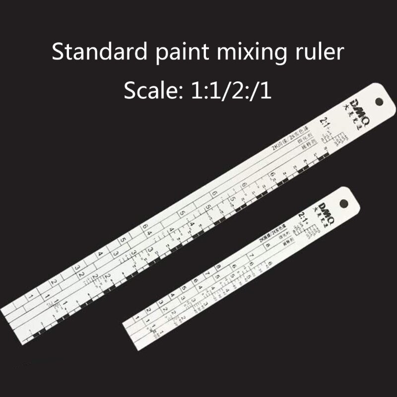 Auto Paint Mixing Gauge Car Paint Ruler Standard Mixing Tool Suitable for Car Paint Ruler Corrosion-resistant G6KA