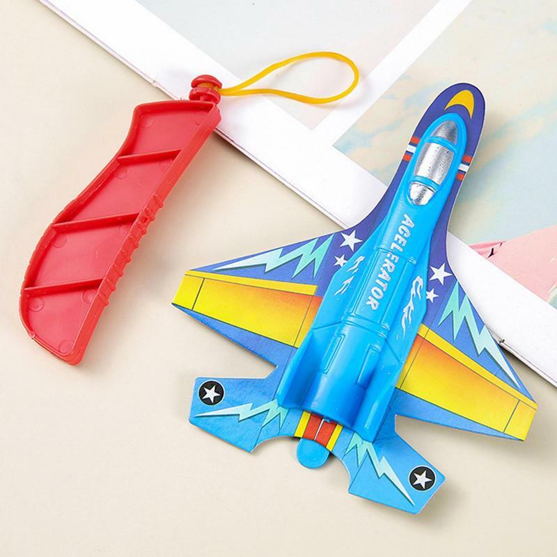 Samoloty dla chłopców w wieku 4-7 lat katapulta szybowiec latające samoloty zabawki z uchwytem na urodziny prezenty dla chłopców dziewcząt
