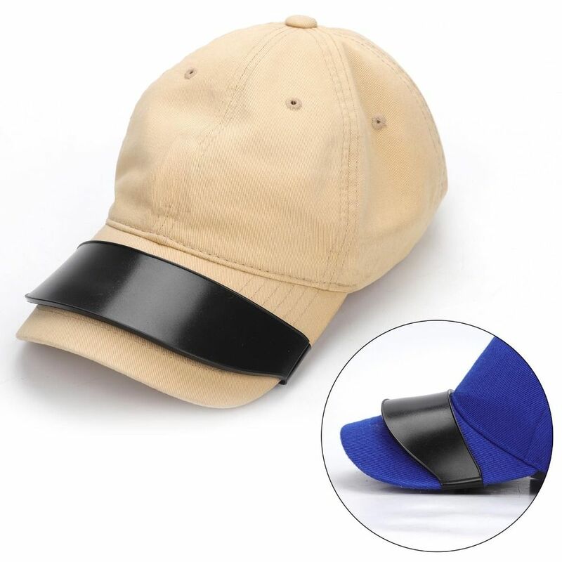 Topi pembentuk yang nyaman dengan benok topi Bender topi lengkung 9 Brim alat plastik dapat digunakan kembali topi dengan pita lengkung
