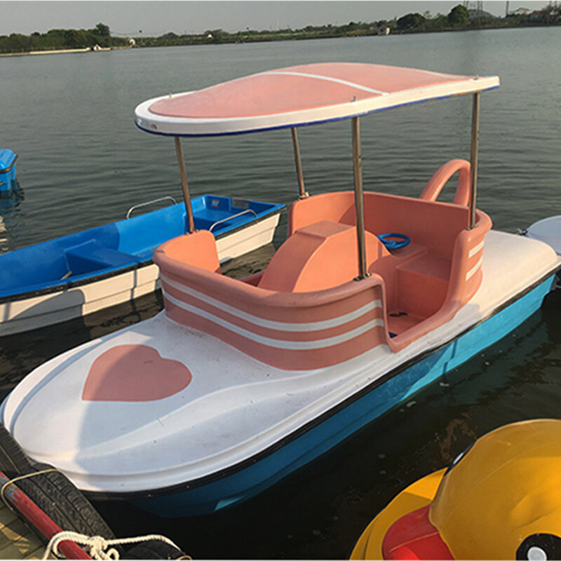 Heißer Verkauf Original hersteller 4 Sitze Wasser boot Fiberglas Tretboot Wasser Fahrrad Tretboot zu verkaufen