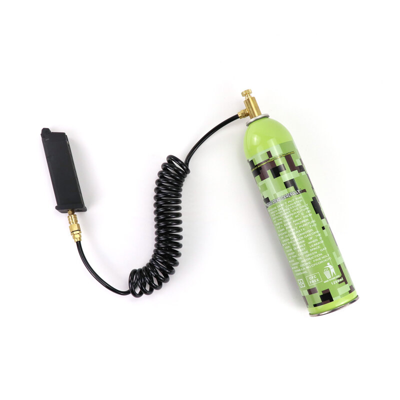 Airsoft Adapter Coil Slang Set Aansluiten Groen/Rood/Zwart Bussen Gasflessen