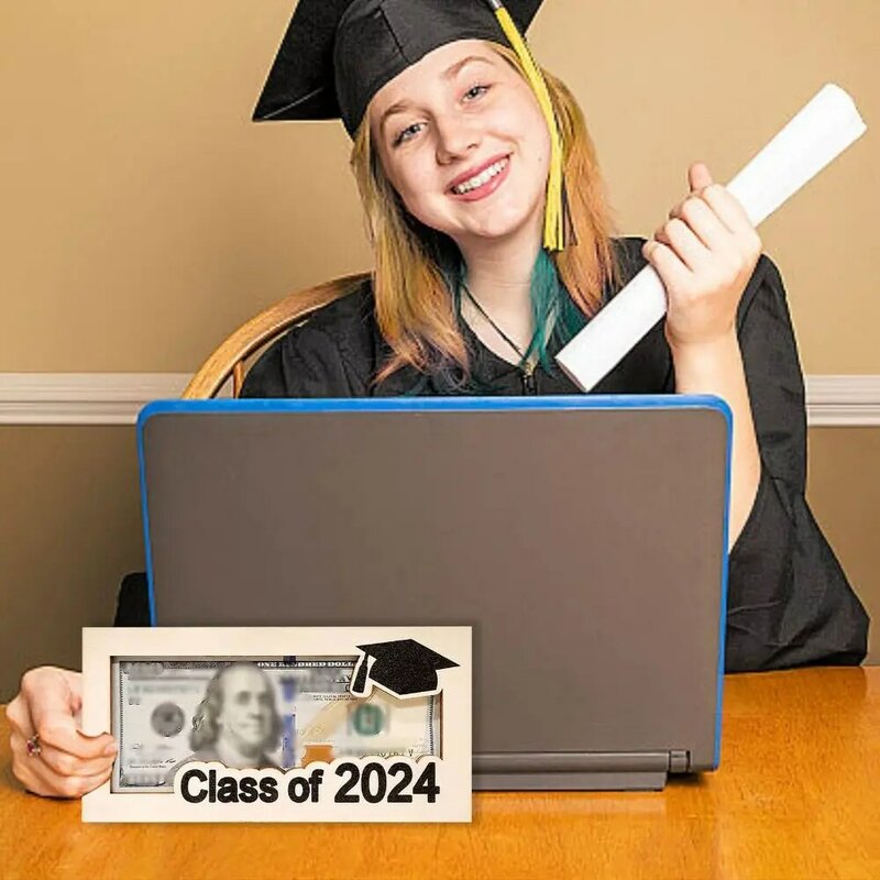 Presente portátil da graduação para a graduação, suportes do dinheiro, DIY, original, caixa do cartão, cartão, suporte do dinheiro