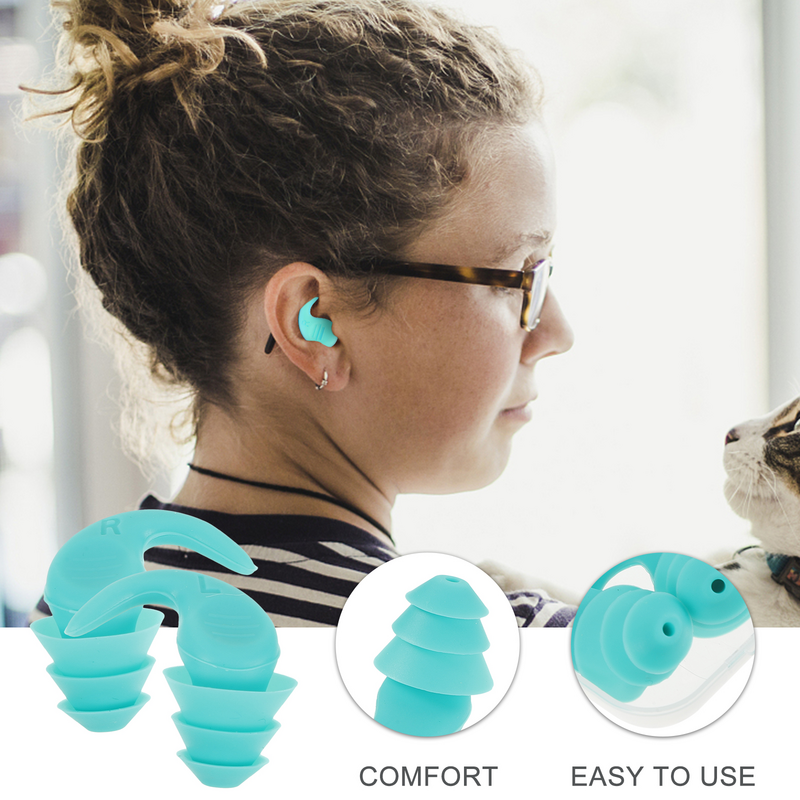 1 Pair Concert Ear Plug Noise Canceling Earbud Sleeping Noise Reduction Ear Plug
