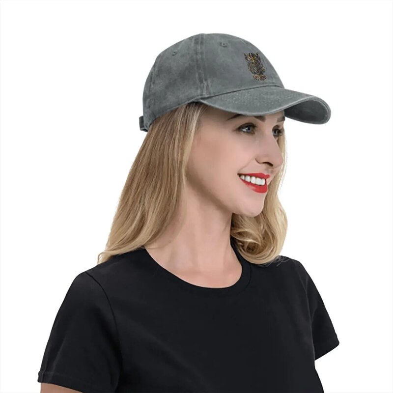قبعة حماية حاجب فريدة للنساء ، بومة مضحكة ، قبعة متعددة الألوان ، قبعة مدهشة ، تصميم جرافيكي رائع
