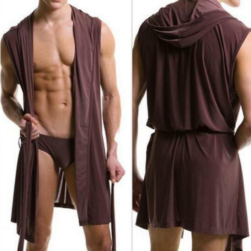 ชุดนอนเซ็กซี่ของผู้ชายชุดนอนชุดนอนมีฮู้ดสำหรับผู้ชายชุดคลุมอาบน้ำชุดคลุมอาบน้ำชุดฤดูร้อน