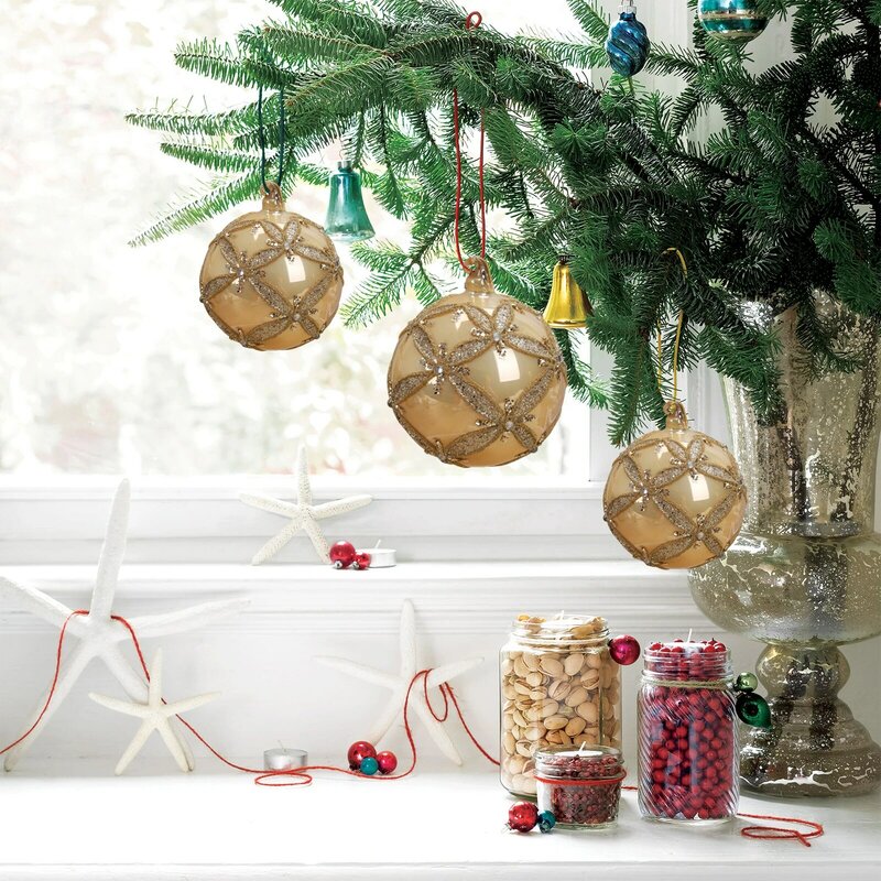 Ornement de boule de pendentif d'arbre de Noël durable, décoration de fête à la maison, fournitures créatives, cadeau de nouvel an, 2022