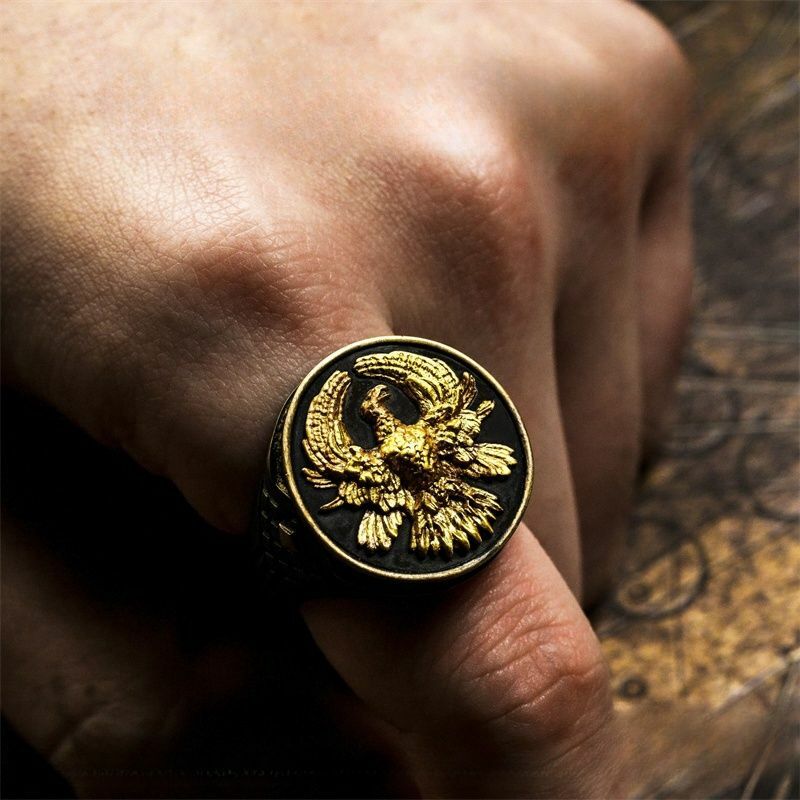 Anillos de Cosplay de película Dune Part Two House Atreides Paul Atreide, anillo de dedo Punk Retro Unisex, joyería, accesorio de disfraz, accesorios de regalo