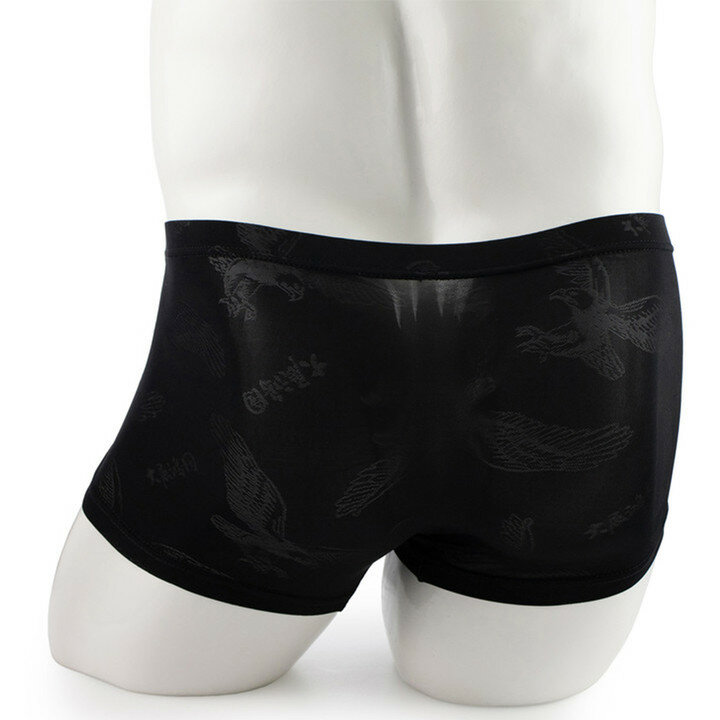 Sexy Men Seamless Underwear Boxer slip Ice Silk Smooth Shorts mutandine Bulge Pouch mutande Cuecas Masculinas