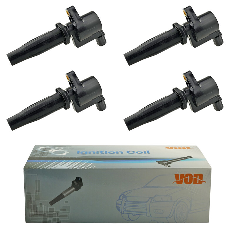 4Pcs Ignition Coil For Volvo C30 S40 S80 V50 V70 For Ford Focus 2 1.8L 2.0L Galaxy 2006-2015 Mondeo Transit 2.3L 4M5G12A366BC