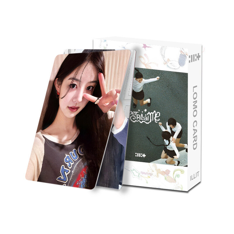 92pcs Kpop ILLIT album di cartoline SUPER REAL ME Lomo Card YUNAH MINJU MOKA WONHEE IROHA Collection fan regalo