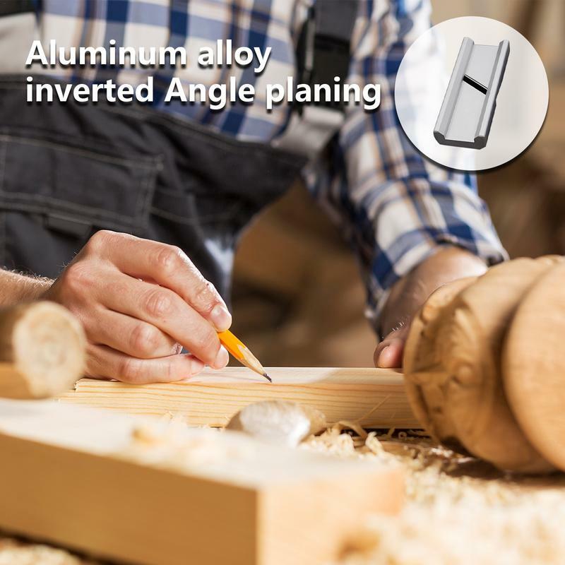 Liga de alumínio Woodworking borda canto plaina, chanfro borda aparador, carpinteiro manual, 45 placa de gesso