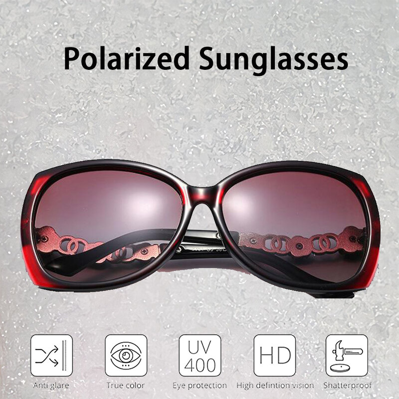 Kacamata hitam persegi untuk wanita, kacamata pelindung terik matahari bingkai besar desainer merek Vintage untuk wanita