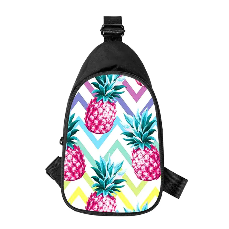Плоды ананаса fresh, новая мужская нагрудная сумка с 3D принтом, женская наплечная сумка по диагонали, школьная поясная сумка для мужа, Мужская нагрудная сумка