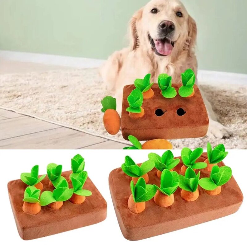 Garden Parent-child Interaction Toys Pulling Radish Pet Dog Chew Toy Pull Up Carrots Child Educational Toys Plush Carrot Toys