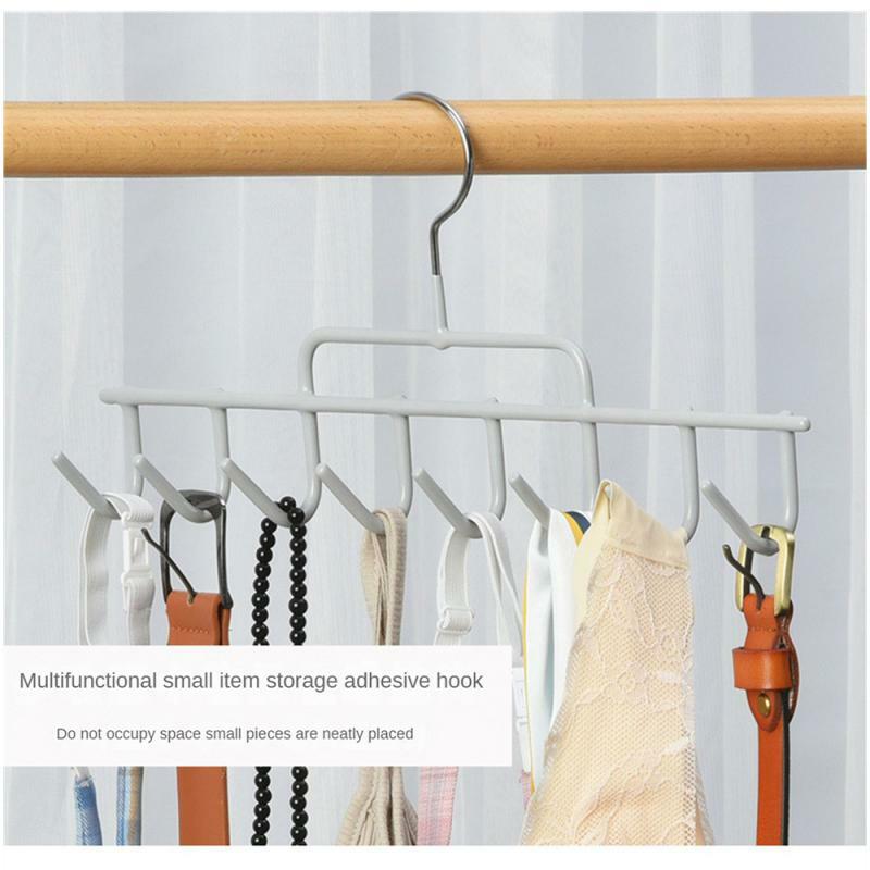 Scarf  Rack Hanger Practical Iron Easy Storage Household Strong Load-bearing Capacity Key Holder Belt Tie Hook Multifunctional